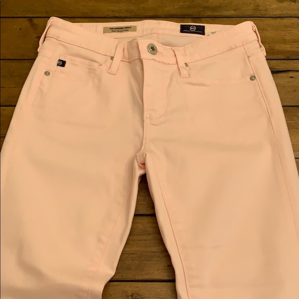 AG Light pink Skinny Jeans